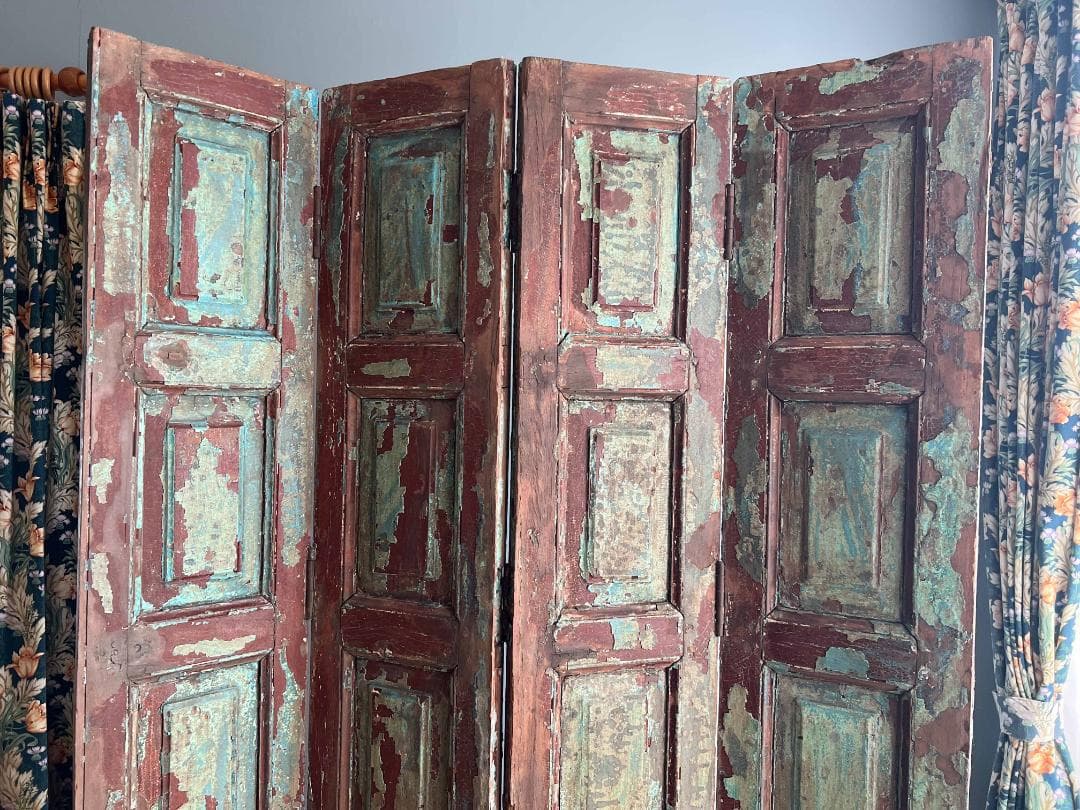 フランスアンティーク 木製 ヴォレー パーテーション 間仕切り 特大 送料込み