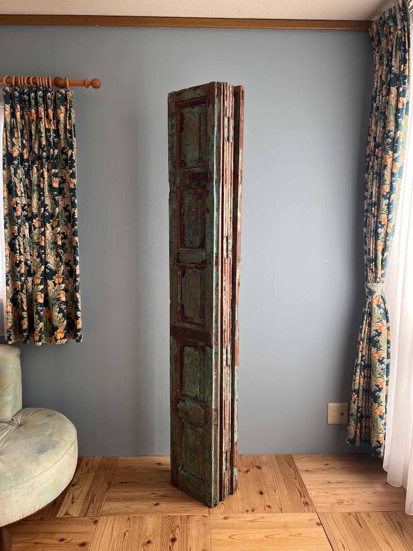 フランスアンティーク 木製 ヴォレー パーテーション 間仕切り 特大 送料込み