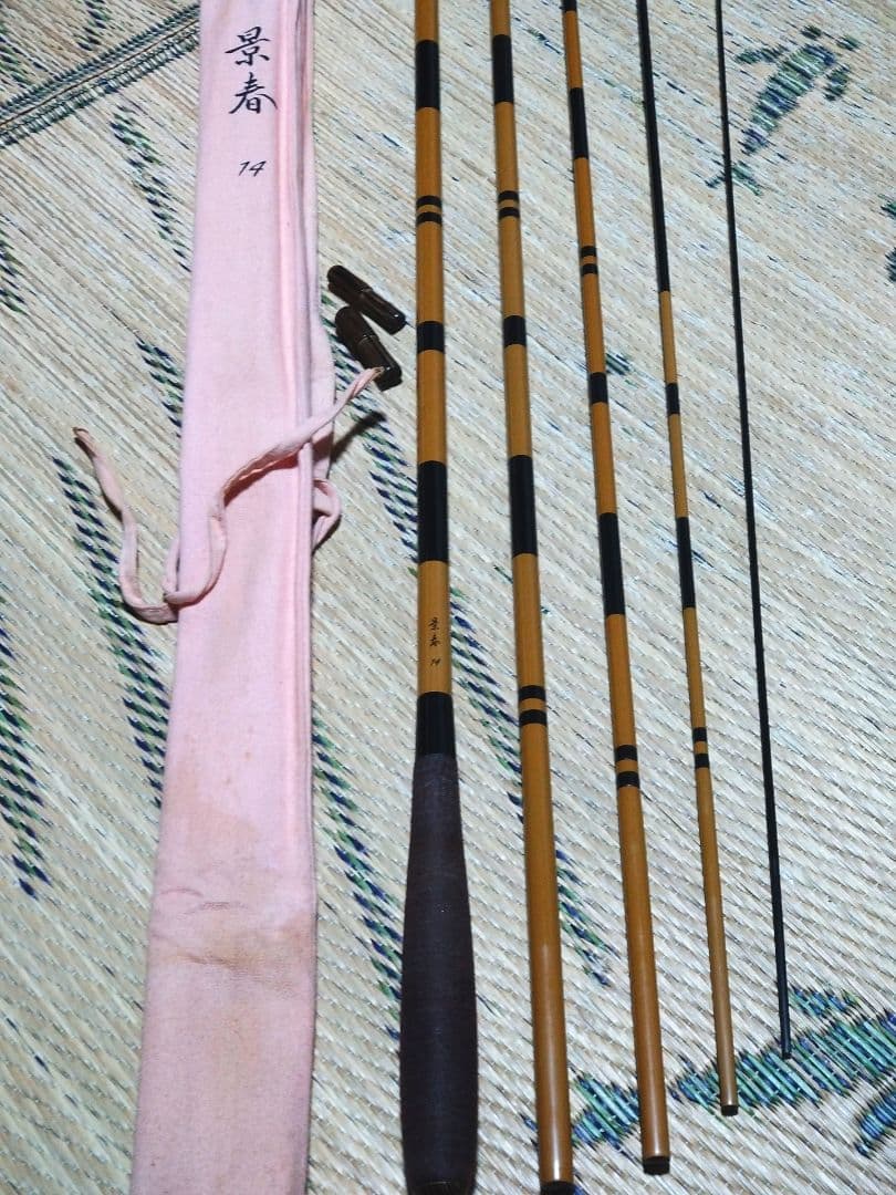ヘラブナ竿 ★シマノ景仙15尺と景春14尺 ★ハリスジャストとハリス掛け