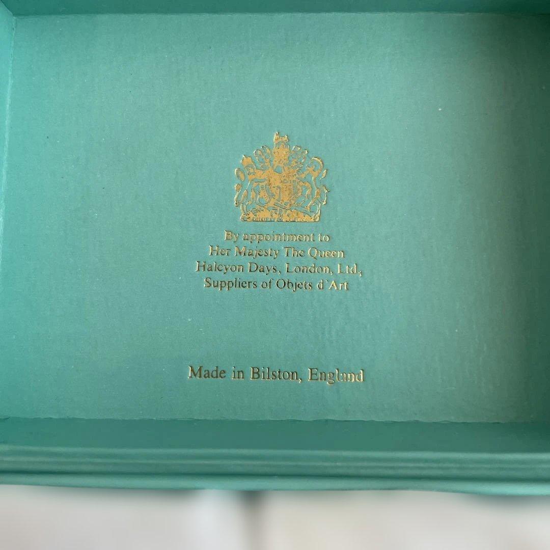 【ヴィンテージ品】Halcyon Days &Tiffany エナメル小物入れ