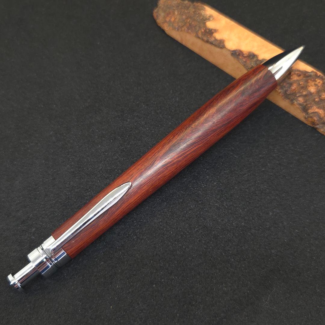 No.33ハンドメイド木軸シャーペン紅紫檀