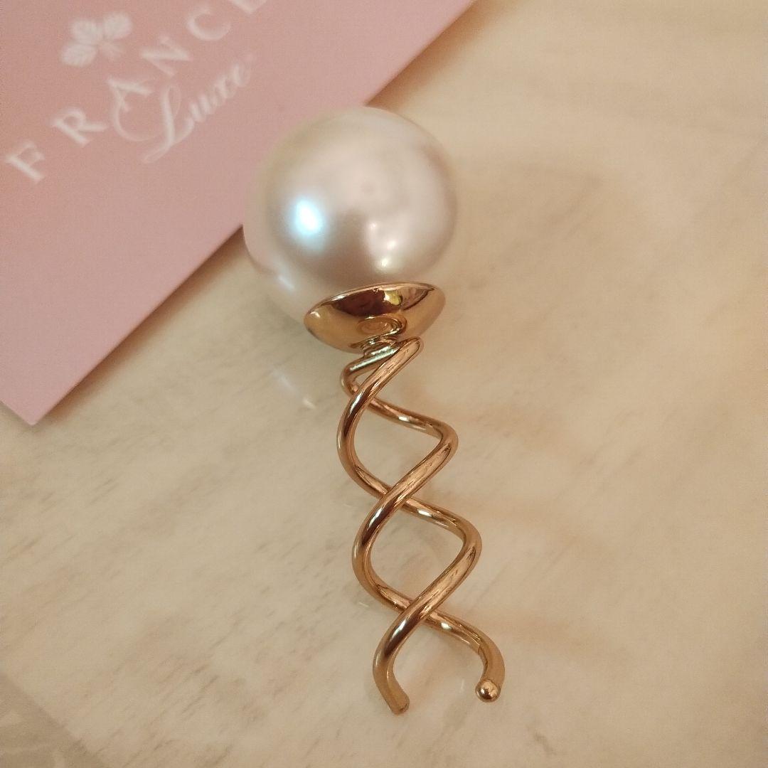 FRANCE Luxe 完売品❢パール スパイラルスクリューピン ¥13640
