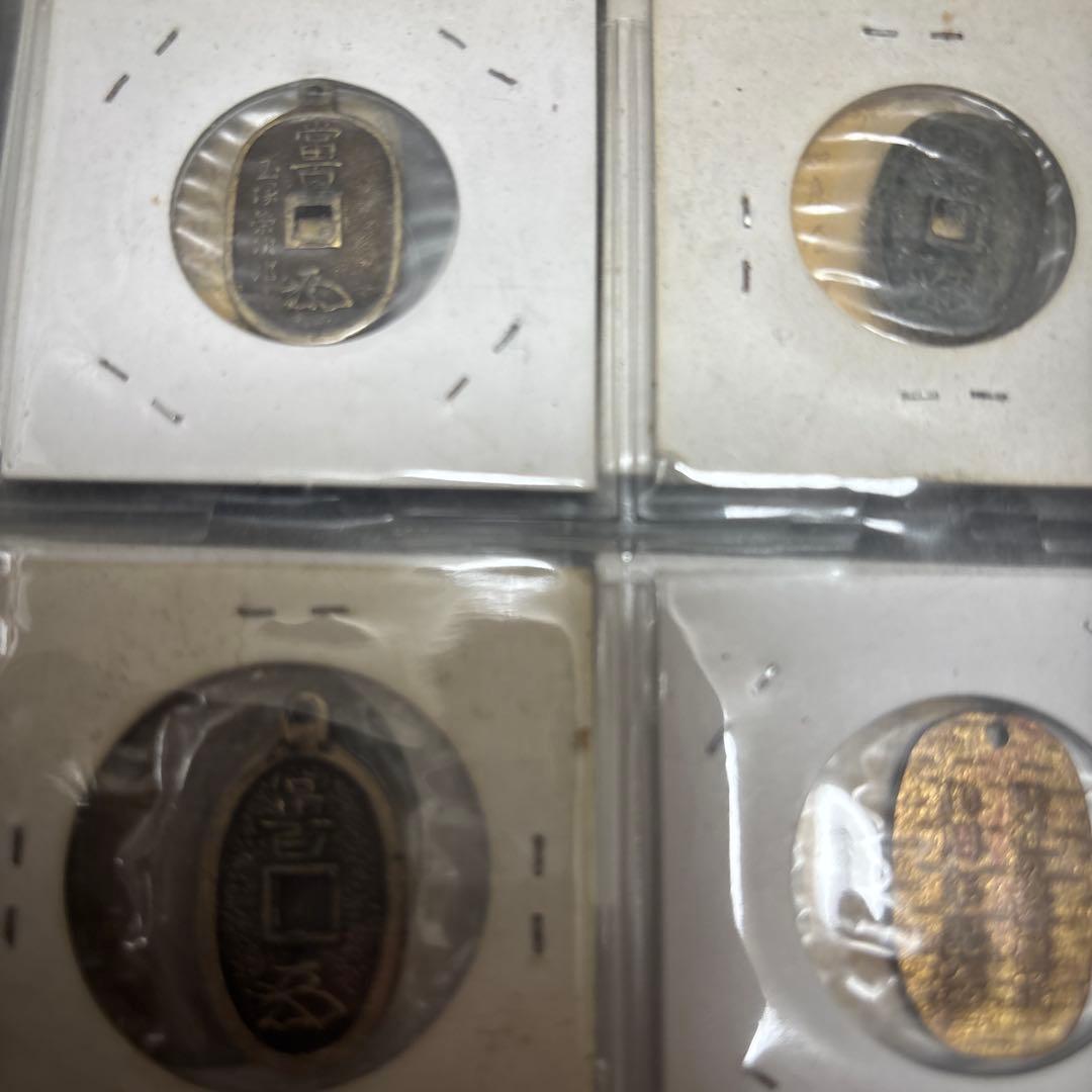 ミニ小判96枚　絵銭　豆天保人の鏡、サムハラ等あり