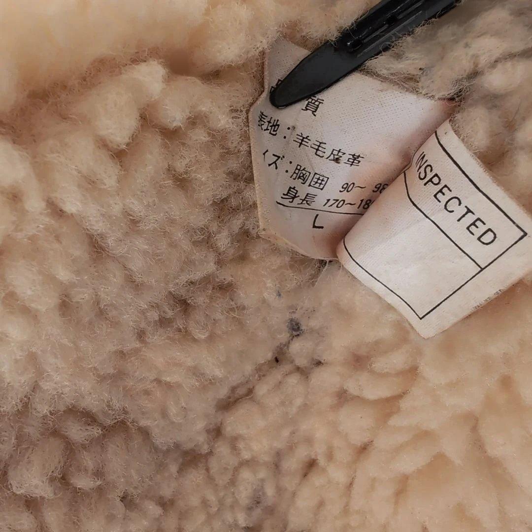 最終❗️ヴィンテージ90s B3 B-3 羊革レザージャケットL 茶