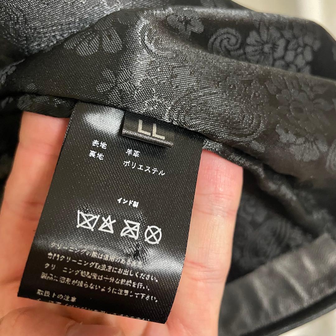 本革　黒　レザー　シングル　ライダース　ジャケット　FILLMORE フィルモア