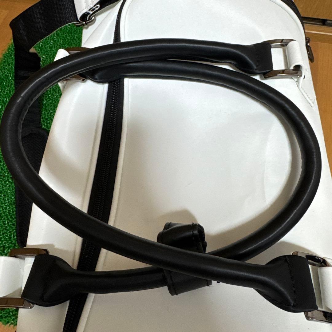 【美品】スリクソン ボストンバッグ GGB-S164 ホワイト シューズ収納可