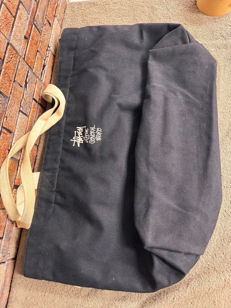 k*k様 STUSSY Livin ジェネラルストア トートバッグ 黒 USA製