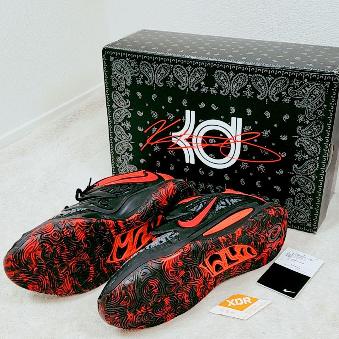 未使用 NIKE ナイキ バッシュ バスケット KD15EP 黒 ×赤 28.5
