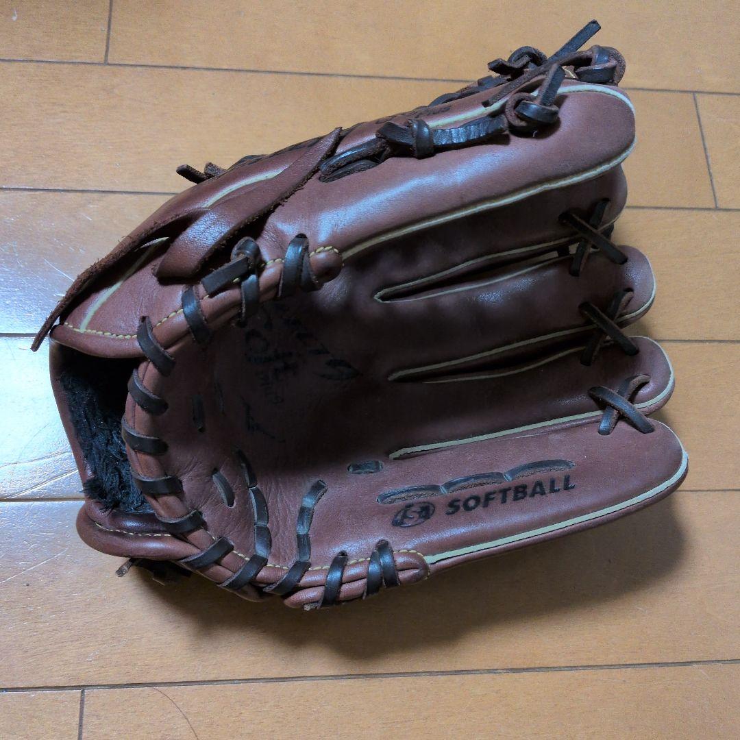 Mizuno ソフトボールグローブ ブラウン