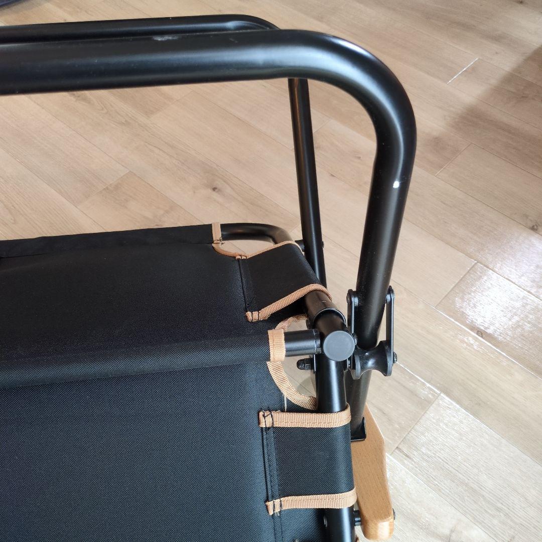 ま*る様 クイックキャンプ　折りたたみベンチ　ブラック