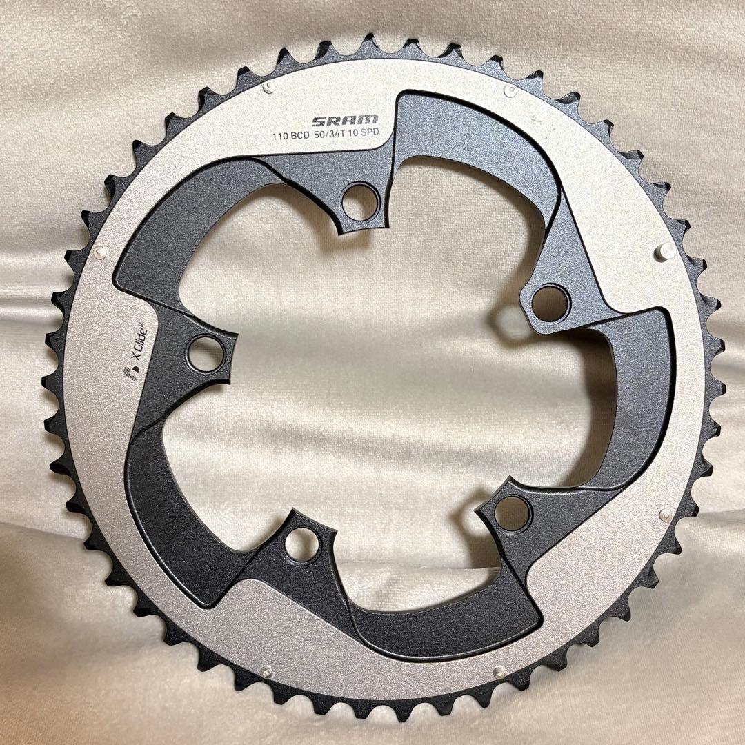 SRAM RED X Glideチェーンリング 110 BCD 50/34T