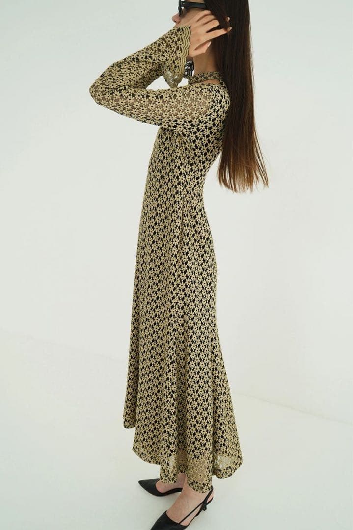 【CLANE】フラワーレースワンピース【size 0】