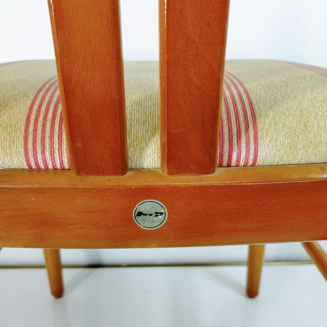 昭和レトロ トーア 東亜林業 木製椅子 ダイニングチェア 古家具 2脚セット