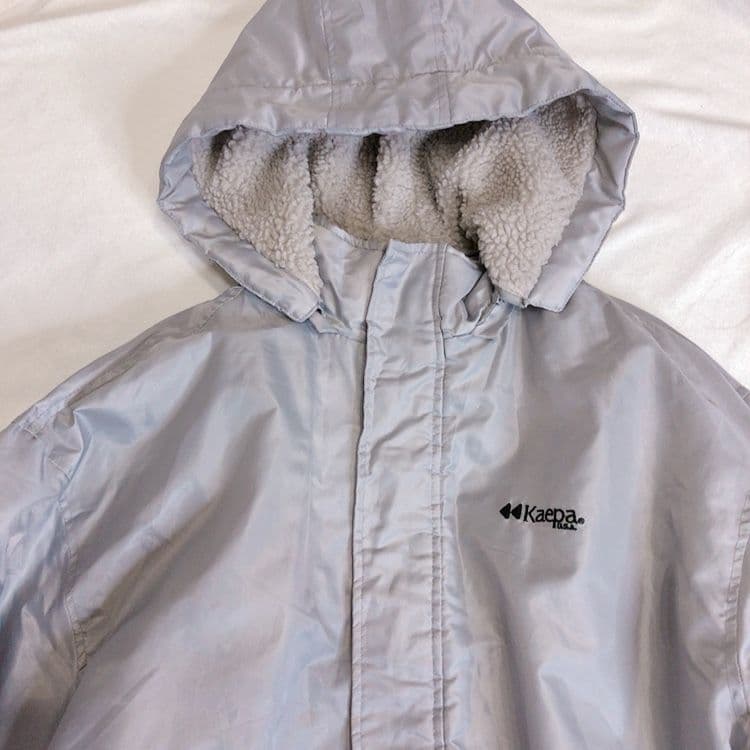 Kaepa シルバー フード付きベンチコート