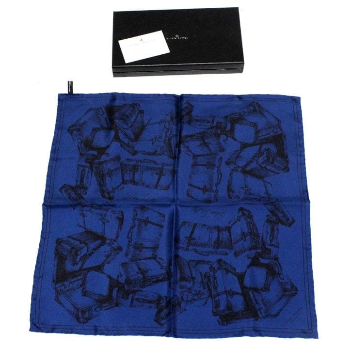 グローブトロッター GLOBE-TROTTER シルク ポケットチーフ 英国製