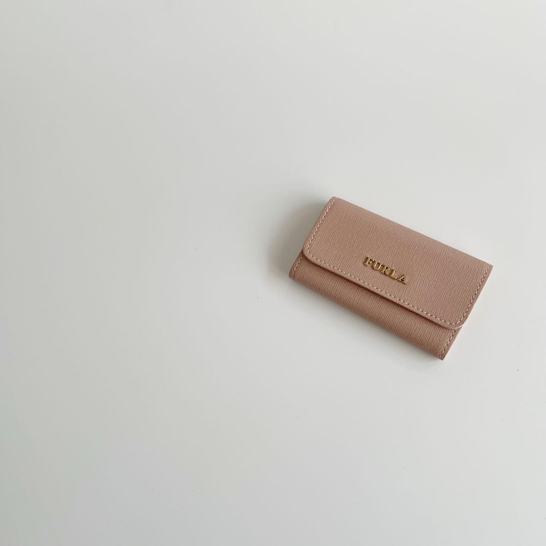 新品 未使用 FURLA フルラ キーケース6連 ピンク 金具ゴールド レザー