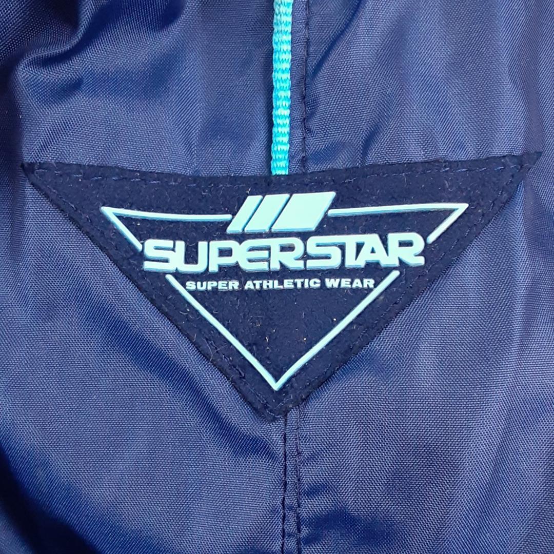 希少90s◎ミズノ ナイロンセットアップ ネイビー 紺 ミズノスーパースター