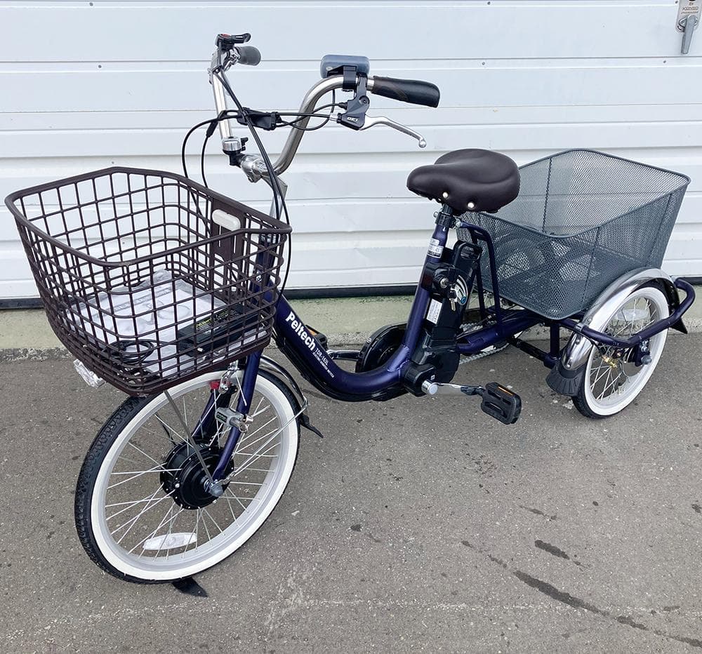 PELTECH 電動アシスト 低床三輪自転車 20/16インチ◆TDR-163L