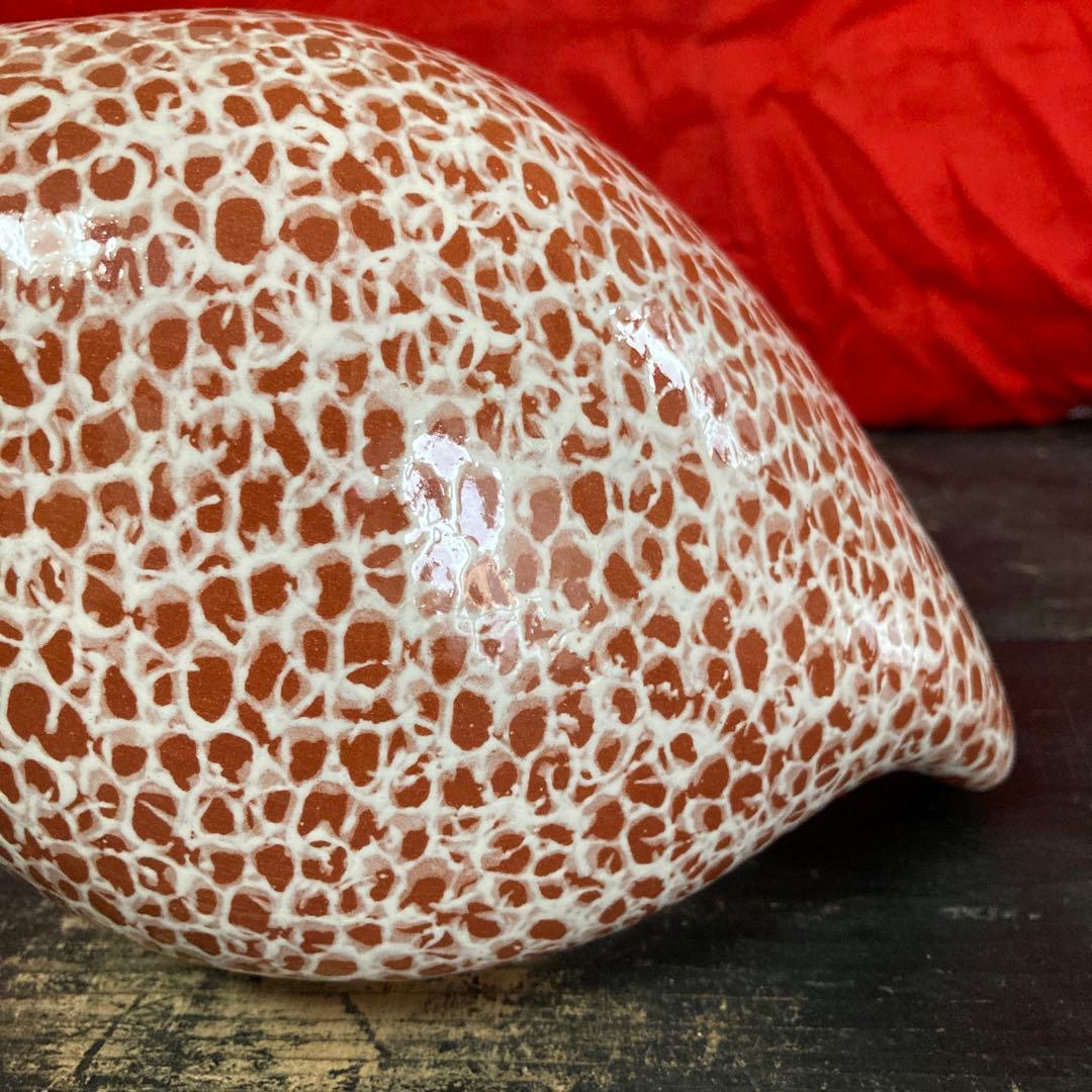 ホロホロ鳥　陶器オブジェ　置物　二体　ハイジ・カイヤール　インテリア雑貨