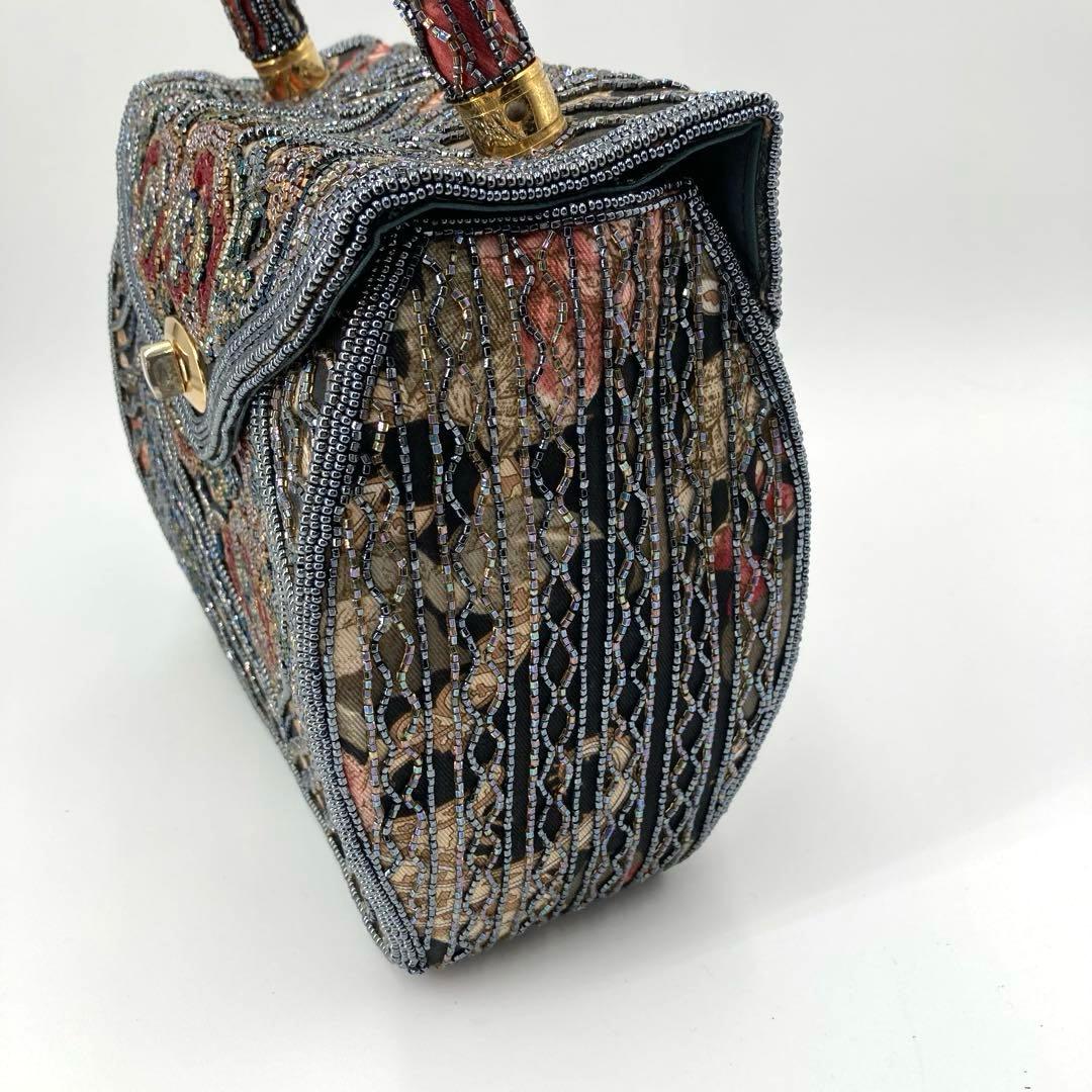 美品✨Lumy はしもと ビーズバッグ パーティー 王室御用達 ハンドバッグ