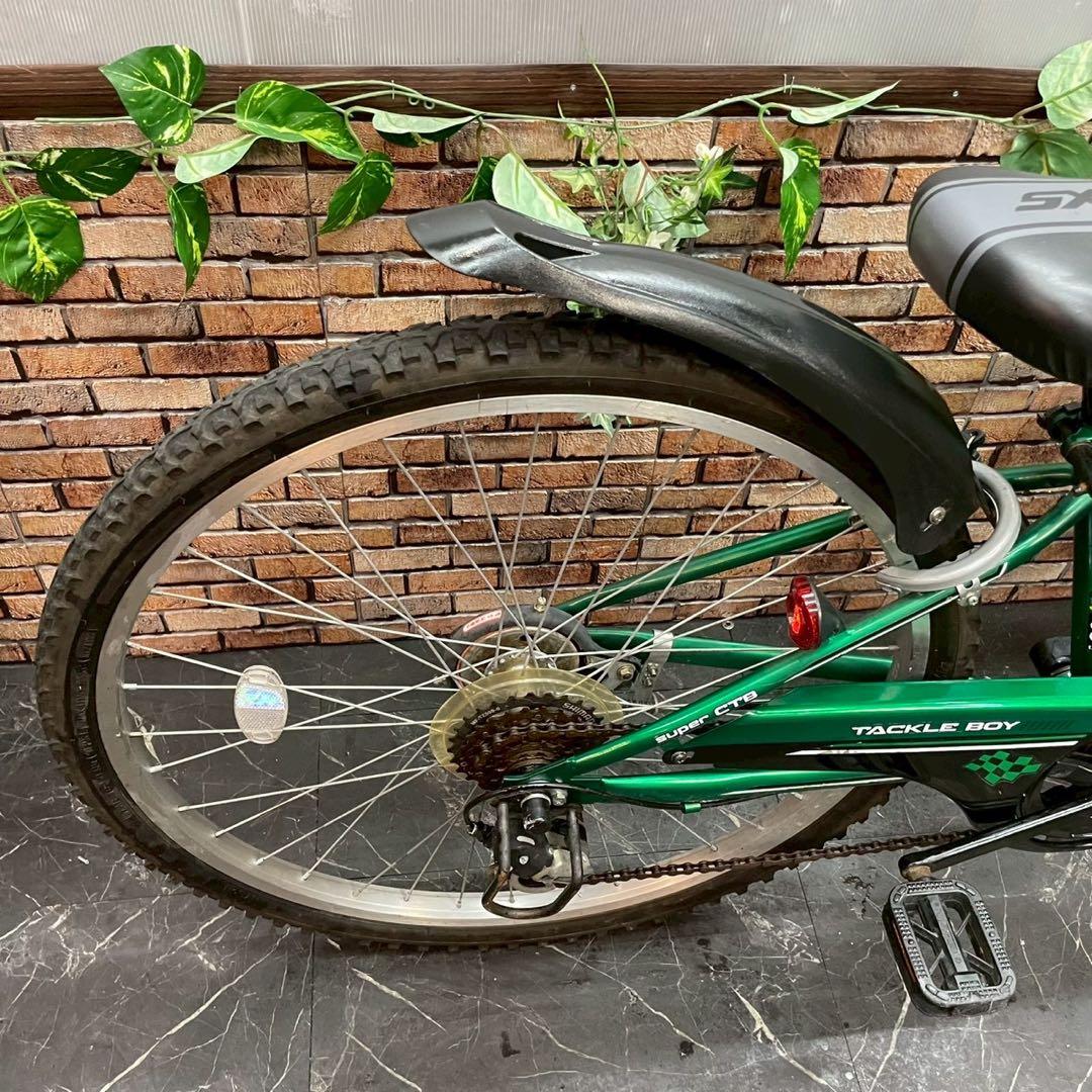 【125】子供用自転車 子供車 TACKLE BOY グリーン 26インチ