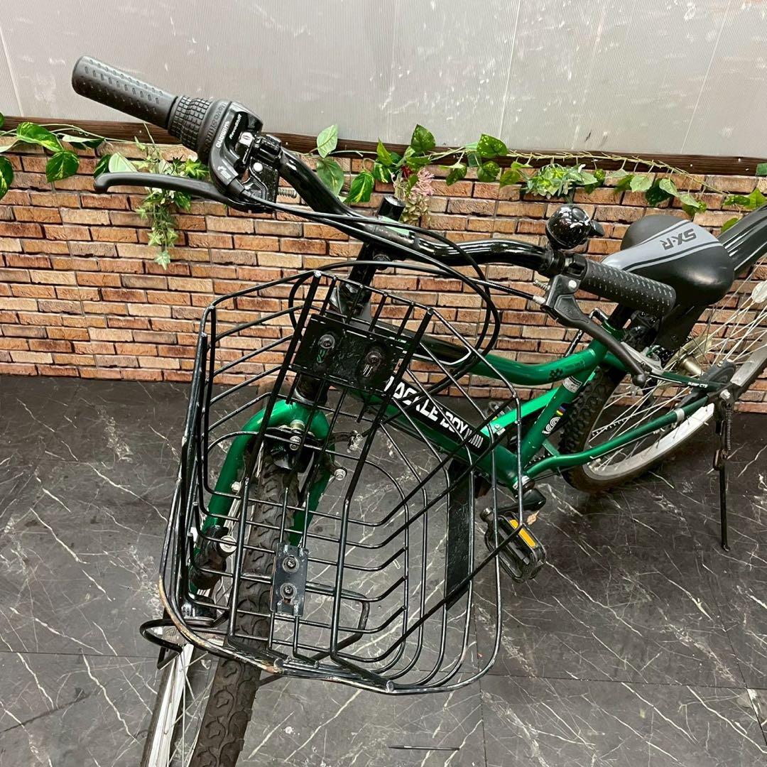 【125】子供用自転車 子供車 TACKLE BOY グリーン 26インチ