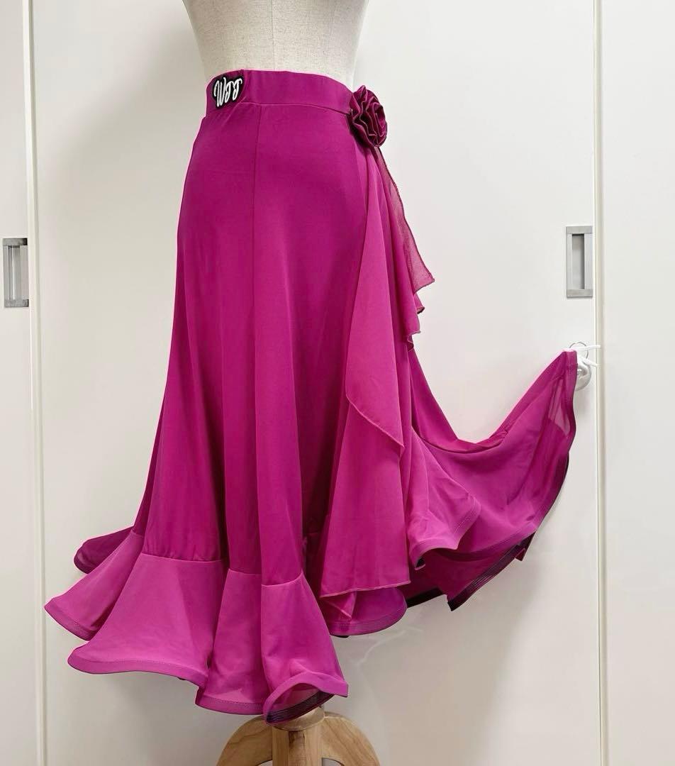 社交ダンスレッスンウェア　wJJdance 立体お花、フロート、ロゴ付き