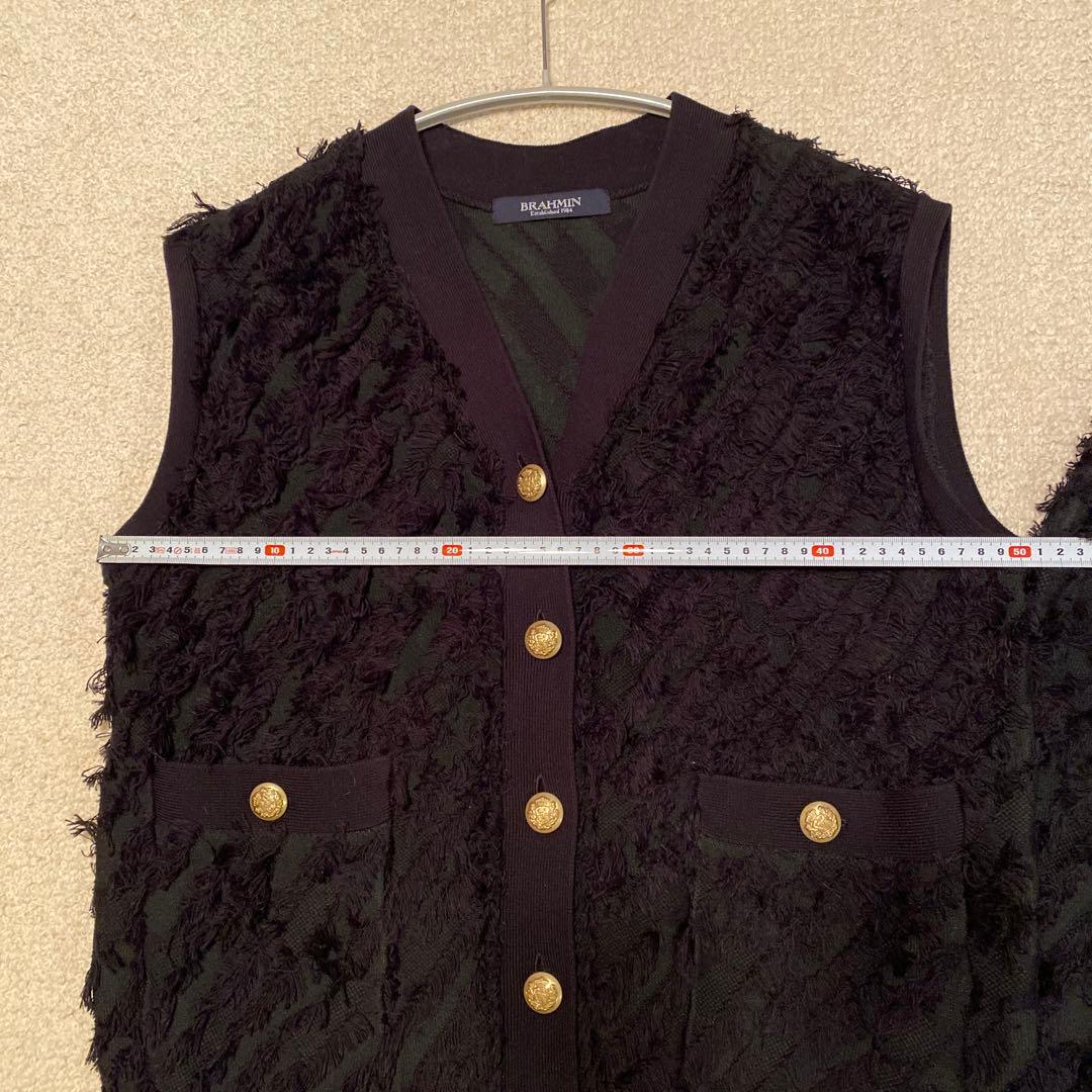 BRAHMIN フリンジニットベスト＆スカートセットアップMサイズ