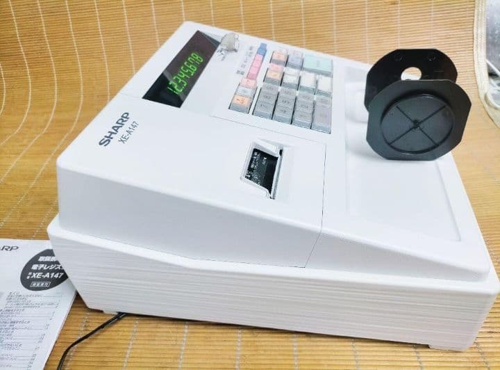 シャープレジスター　XE-A147　PC連携売上管理フル設定無料　153333