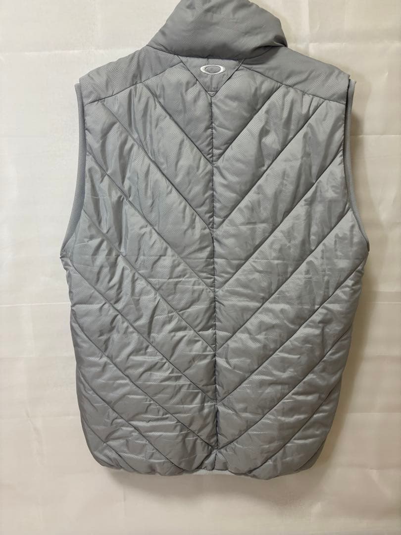 OAKLEY スカル ダウンベスト XL グレー 軽量 ゴルフウェア メンズ