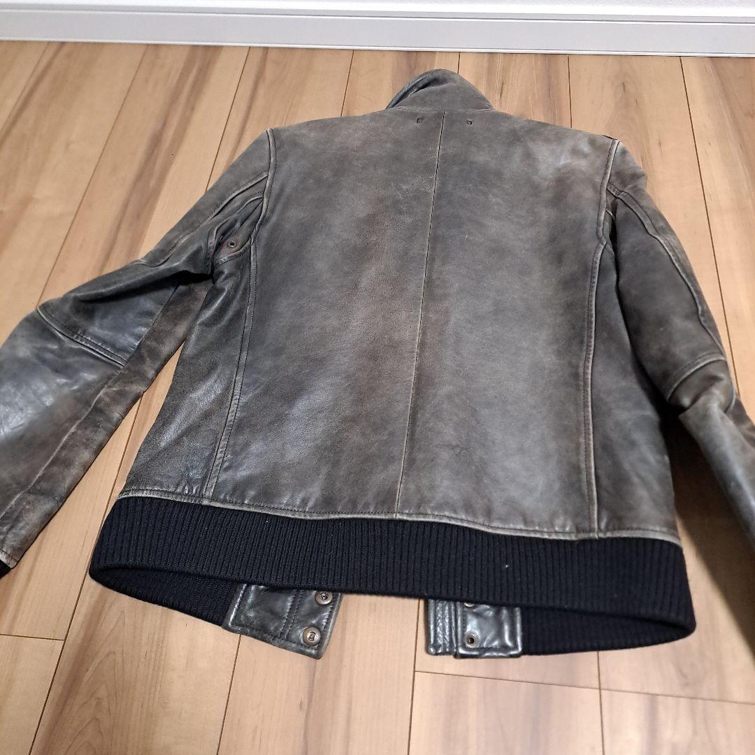 AVIREX レザーライダースジャケット Mサイズ 黒