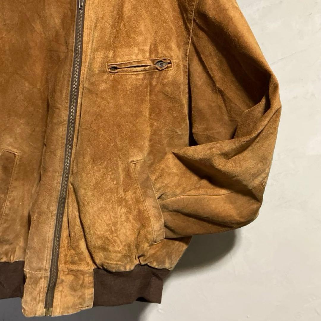 UK製 極希少 80s スエードレザー ボンバージャケット ユーロ古着