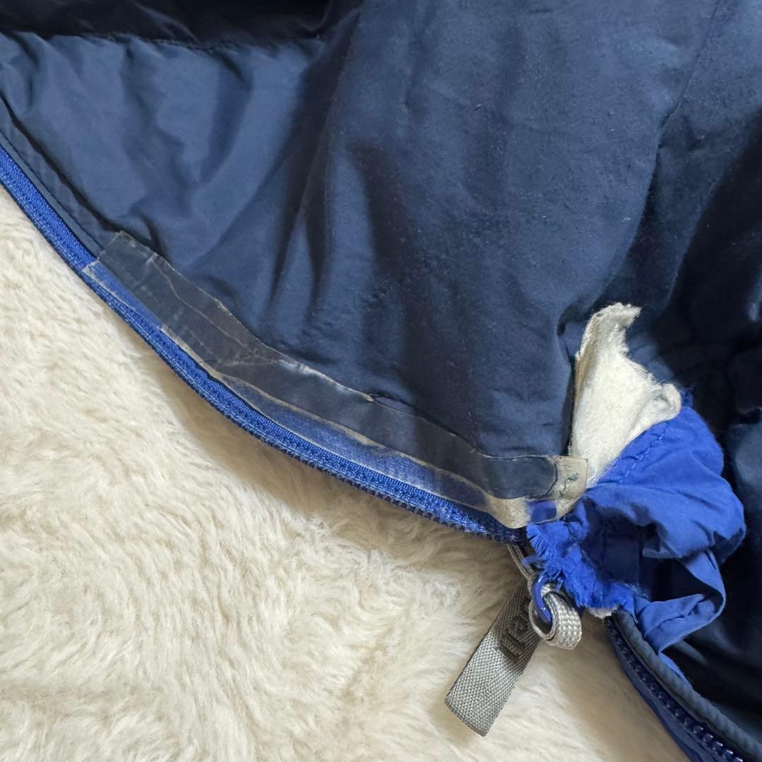 人気モンベル　スパイラルダウンハガー#5ブルー寝袋右ジップ　クリーニング済