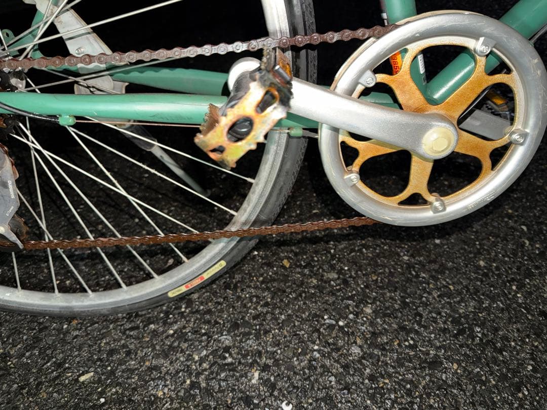 VIM BIKE 緑色 自転車クロスバイク ベージュグリップ