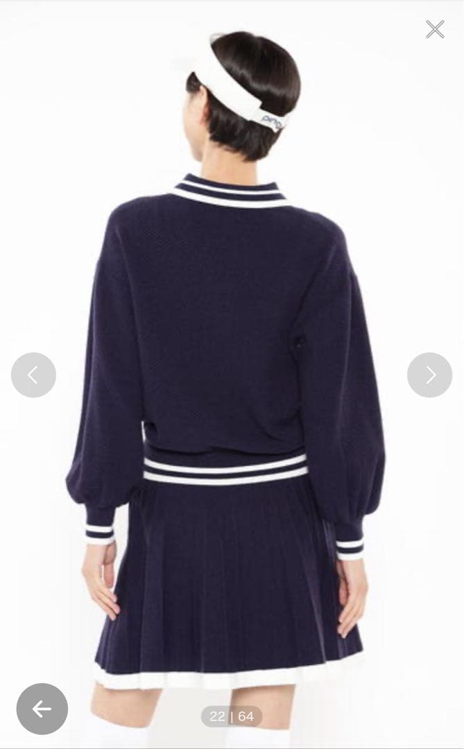 【PING APPAREL】ボーダーリブニットセットアップニット〈NATIVE〉