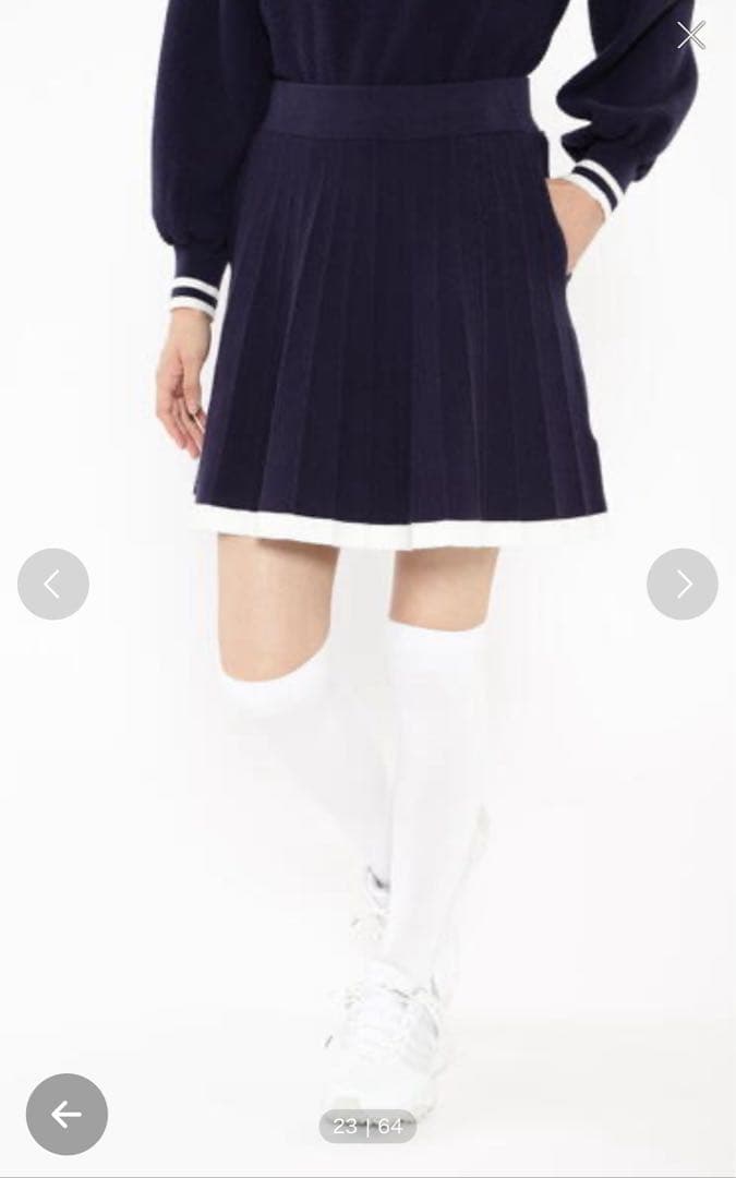 【PING APPAREL】ボーダーリブニットセットアップニット〈NATIVE〉