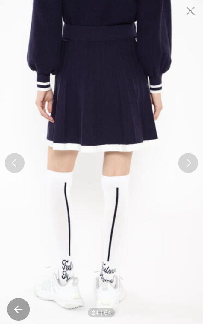 【PING APPAREL】ボーダーリブニットセットアップニット〈NATIVE〉