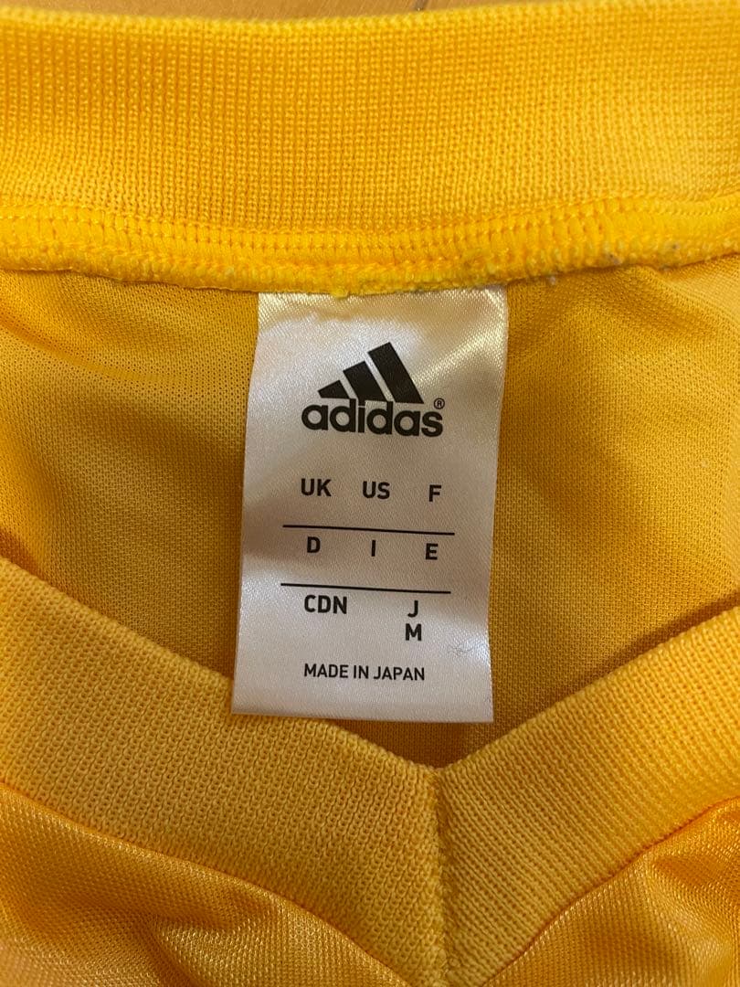 値下げ！【東海大学】ゲームシャツadidas 長袖シャツ Mサイズ 黄色 15番