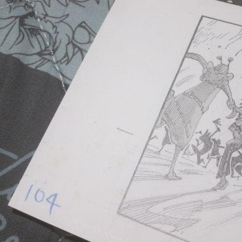 ONE PIECE ビブルの秘宝 当選品 名シーン複製原稿 空島 宴 ワンピース