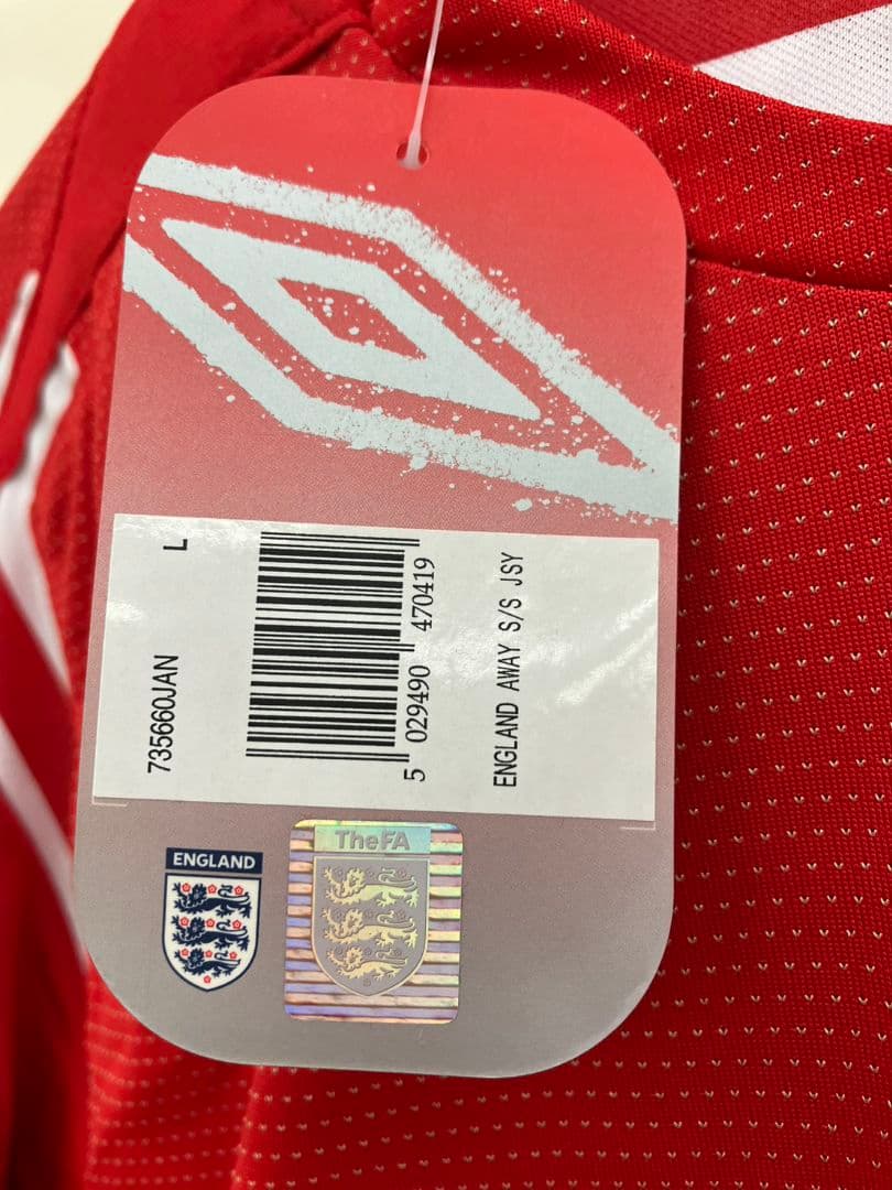04-06 イングランド代表　ベッカム　アンブロオフィシャルユニフォーム