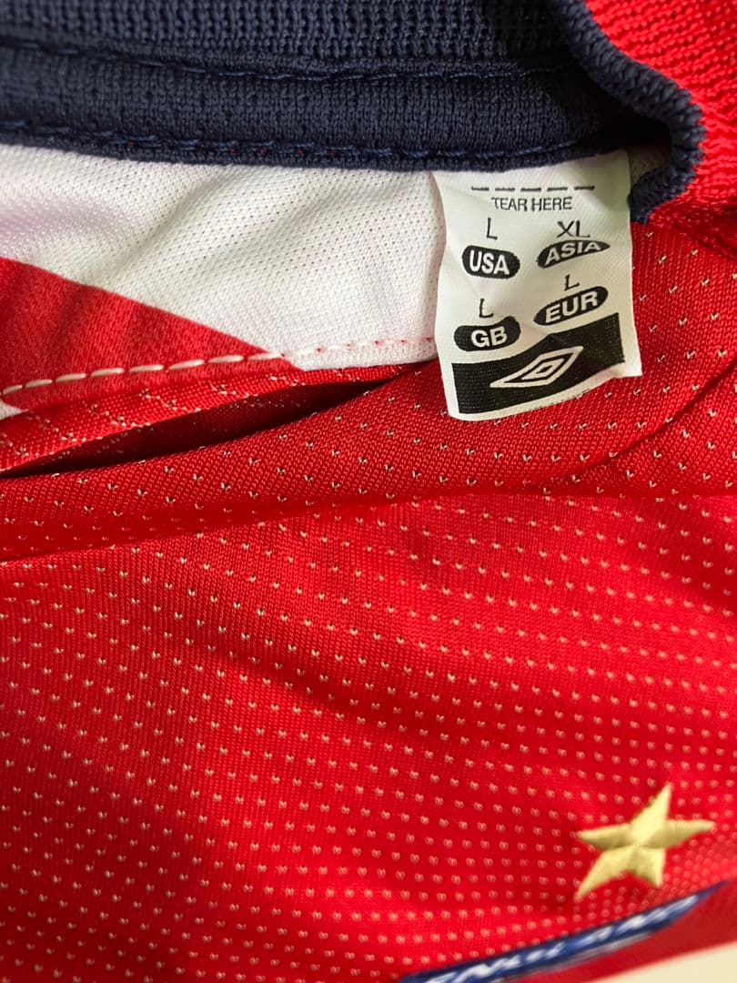 04-06 イングランド代表　ベッカム　アンブロオフィシャルユニフォーム