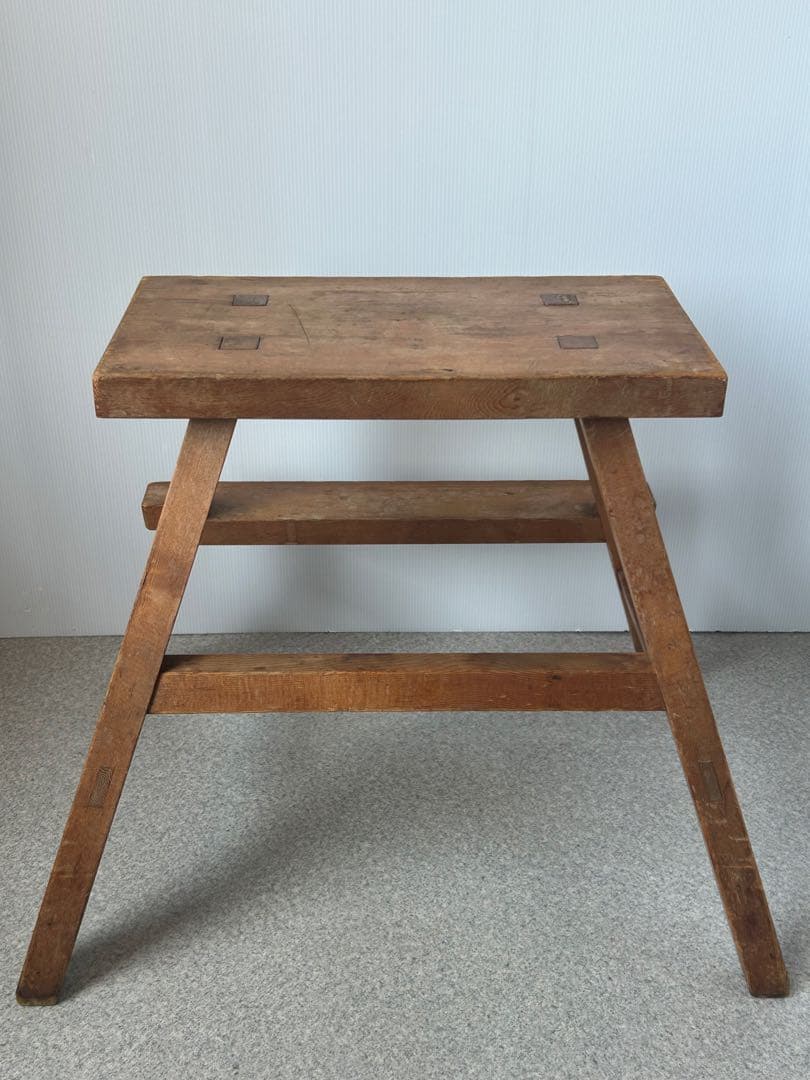 ヴィンテージ　古道具　木製スツール　椅子　　農具　腰掛け　踏み台　ヴィンテージ