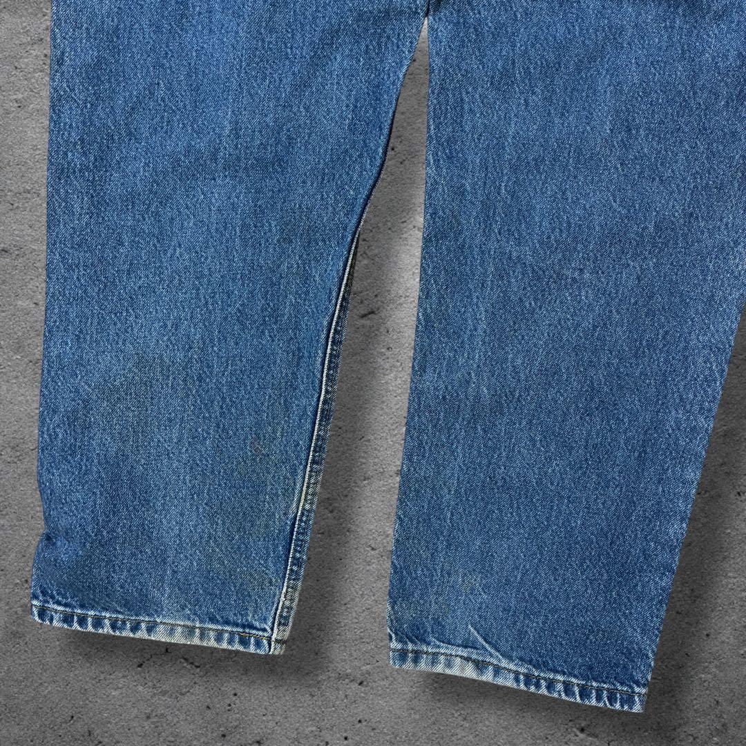 おへぽ♪メキシコ製carharttデニム38×32ワイドテーパードゴールデ