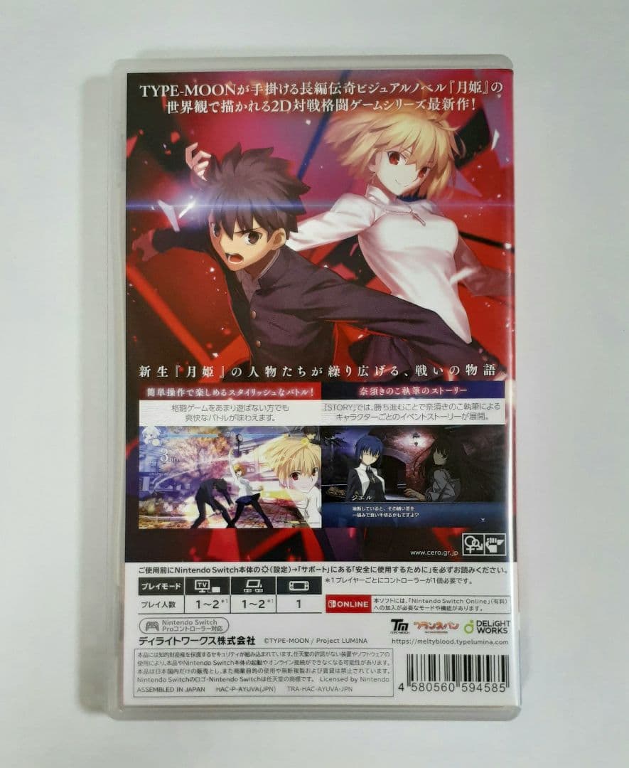Switch MELTY BLOOD:TYPE LUMINA メルティブラッド