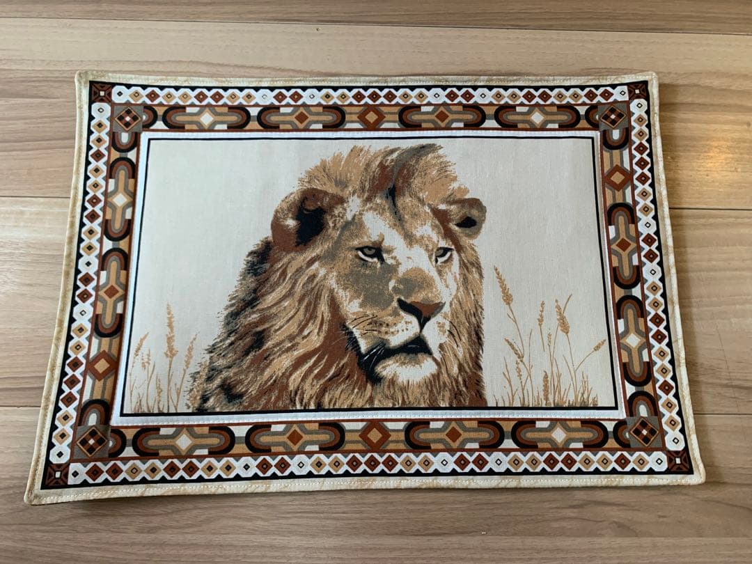 南アフリカ　動物イラスト ランチョンマット 6枚セット