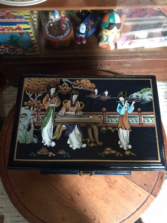 アンティーク　ジュエリーボックス　大容量