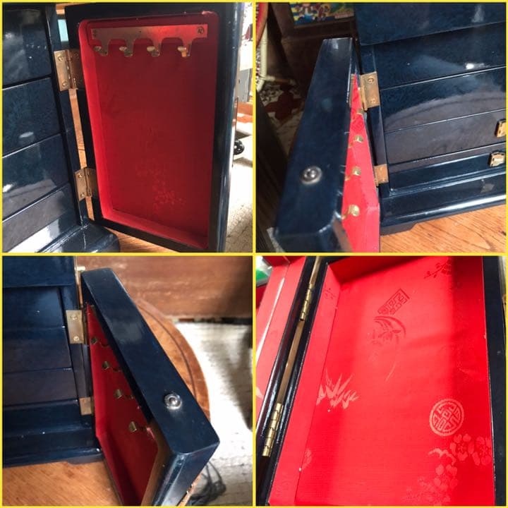 アンティーク　ジュエリーボックス　大容量