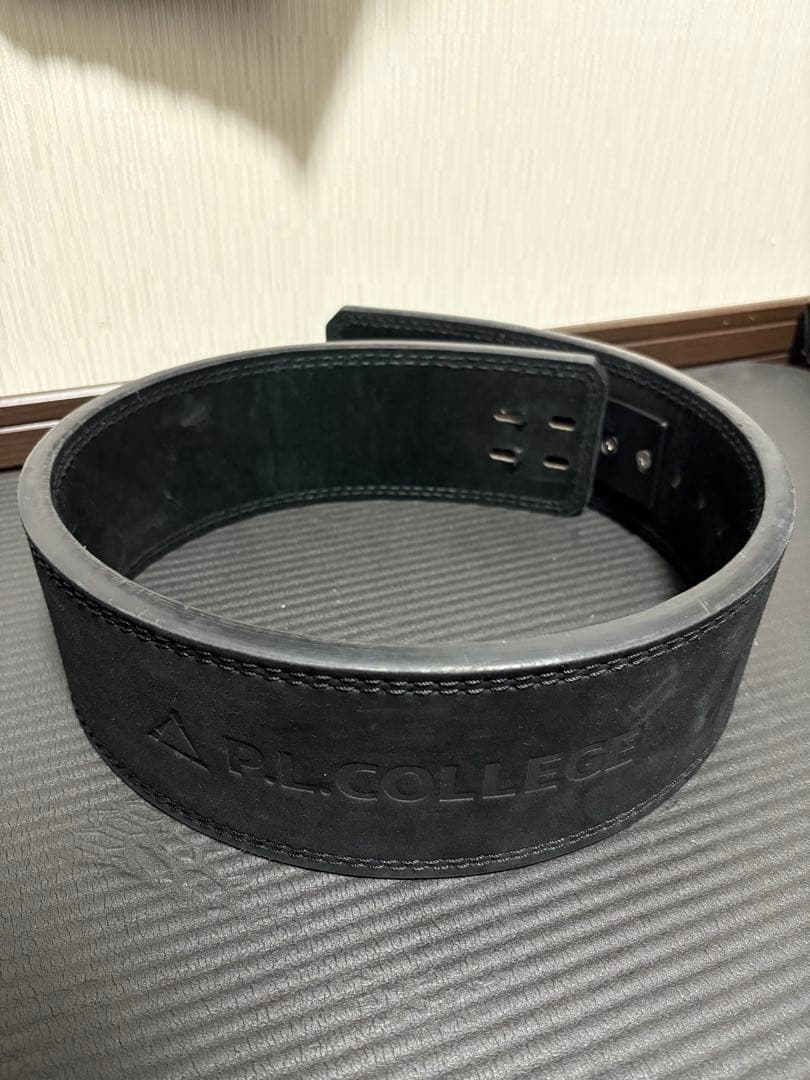 PL.COLLEGE トレーニングパワーベルト ブラック