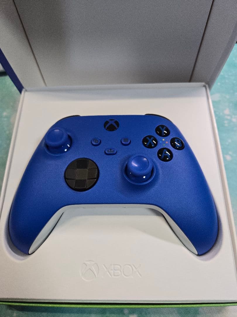 Xbox ワイヤレス コントローラー ショック ブルー バッテリーパック付き