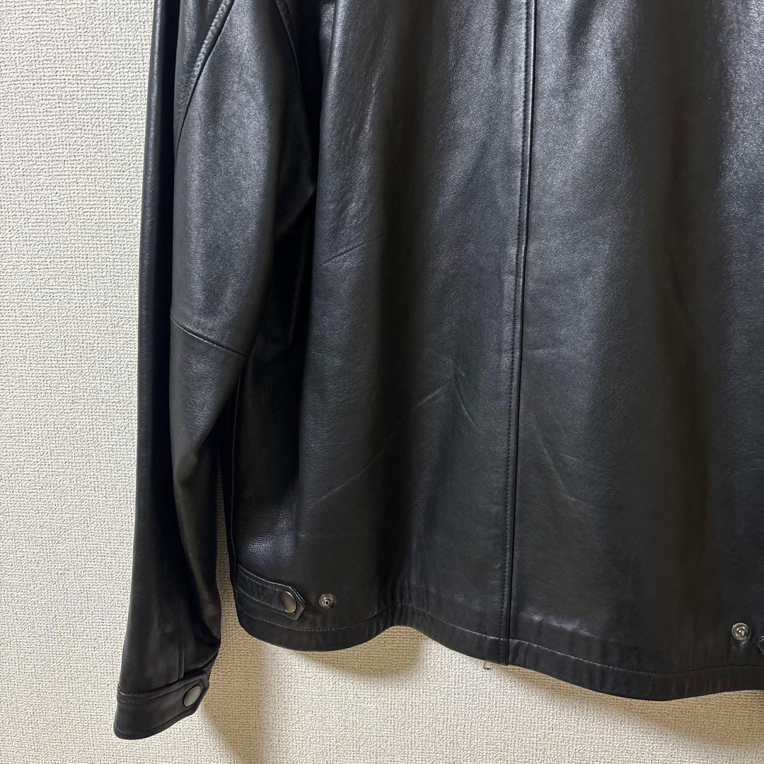 【美品】COACH 本革 90s レザー シングル ライダースジャケット 黒 S